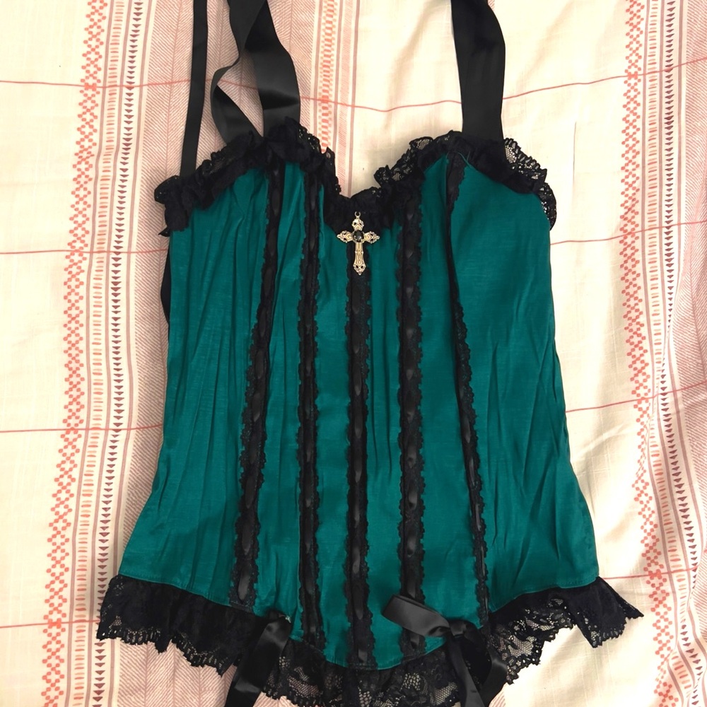 Dolls Kill / Widow Elegant Gothic Corset LARGE